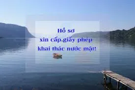 Giấy phép khai thác nước mặt, nước ngầm